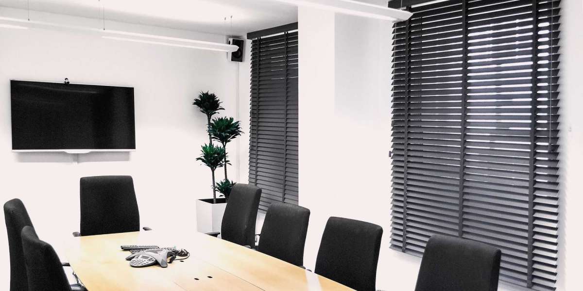 Elevate Your Workspace: Patterned Office Blinds for Productivity and Style: